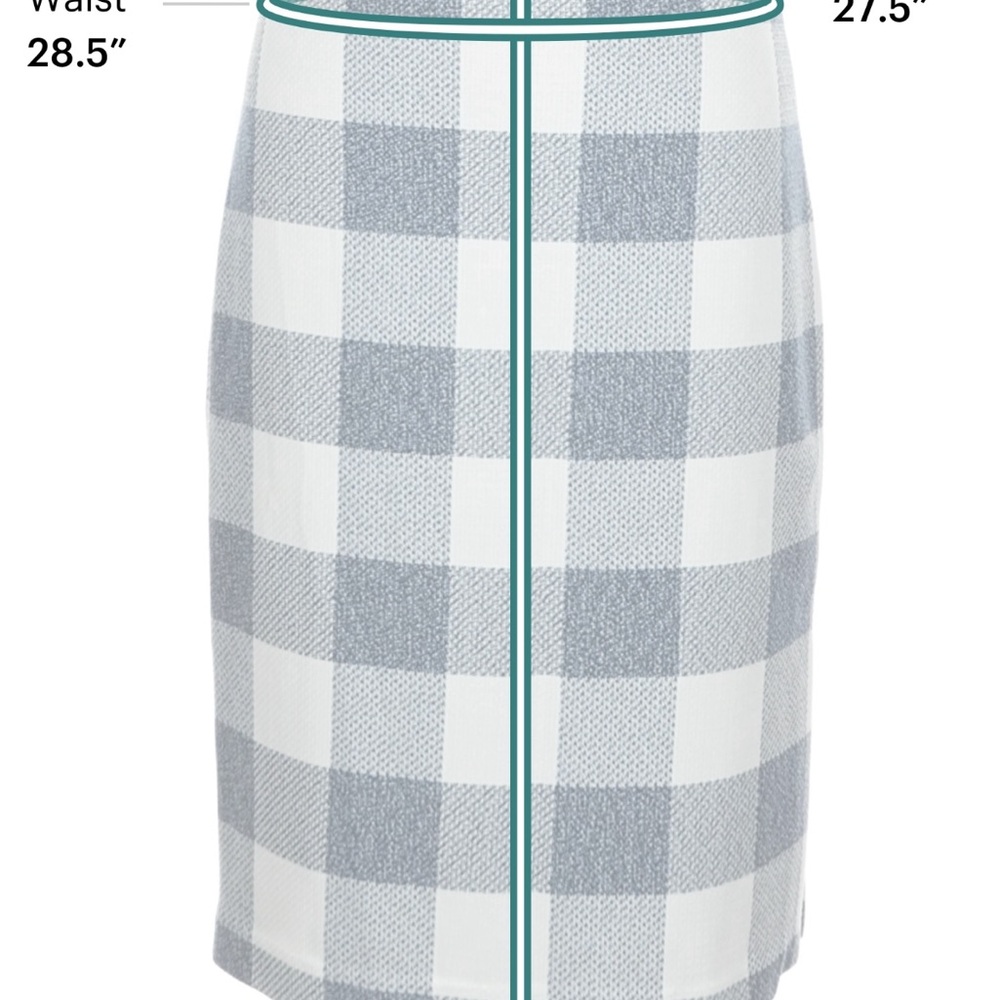 Banana Republic Navy and White Pencil Skirt - Picture 4 of 5